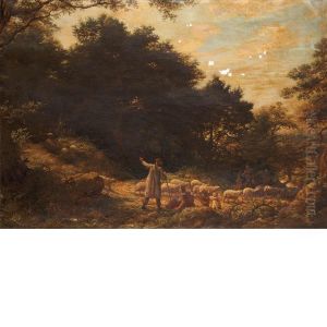 A Woody Lane by James Thomas Linnell