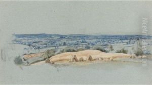 A Surrey Landscape by James Thomas Linnell