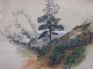 Mountainous Landscape With Scots Pines by William Linnell