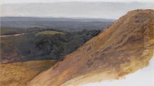 Box Hill, Surrey (recto); Landscape Study (verso) by William Linnell