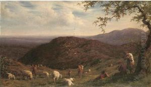 Gathering The Flock by William Linnell