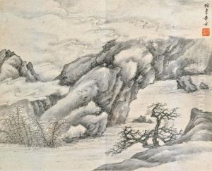 Landscape After Ancient Masters by Gu Linshi
