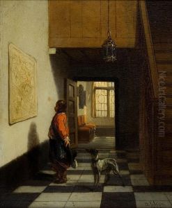 Bezoeker In Het Brouwershuis Te Antwerpen