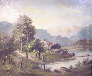 Promeneurs En Montagne