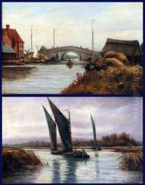 Potter Heigham Bridge And Wherries On The Broads - view 1