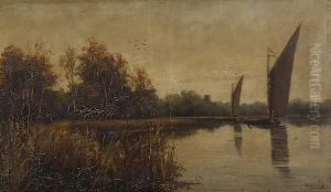 Wherries On The Broads by Percy Lionel