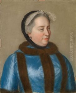 Portrait Der Kaiserin Maria Theresia Von Osterreich by Etienne Liotard