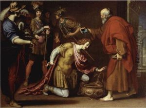 The Baptism Of Saint Paul by Lorenzo Lippi