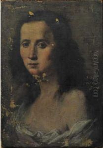 Portrait De Femme En Buste by Lorenzo Lippi