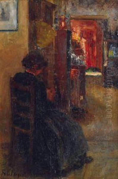 Frau Bei Der Handarbeit - view 1