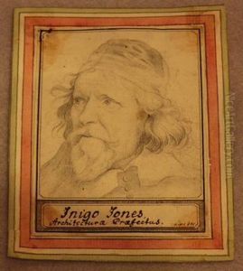 Portrait Des Architekten Inigo Jones by Johann Heinrich Lips