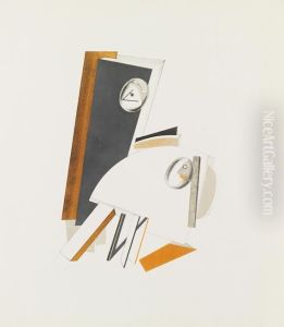 Angstliche. by Eliezer Markowich Lissitzky