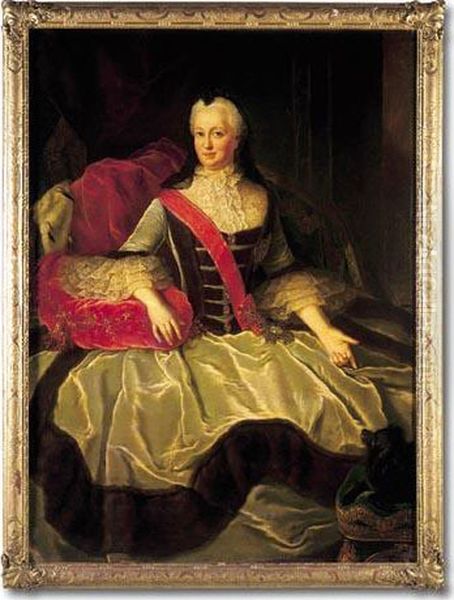 Portret Joanny Elzbiety Z Domu Ksiezniczki Holstein-gottorp Ksieznej Anhalt-zerbst*), Z Orderem Sw. Katarzyny - view 1