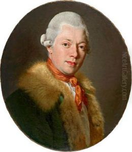 Bildnis Eines Herrn Mit Gepuderter Perucke Und Fuchspelz