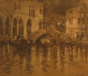 Venice At Night by Sydney Mackenzie Litten