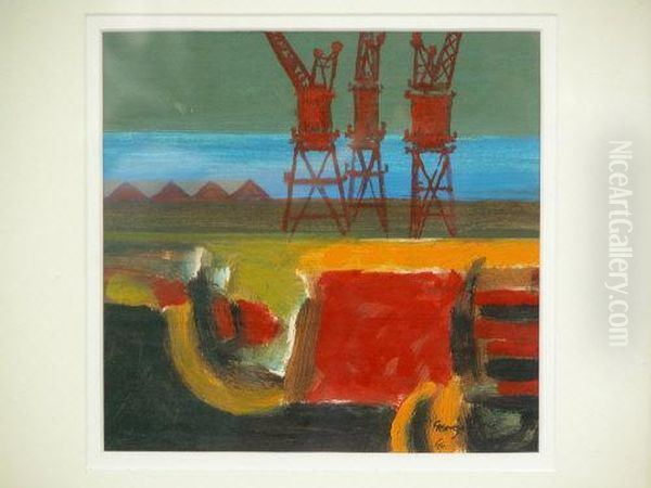 Dock Debris,
Three Cranes - view 1