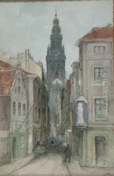 Street Scene, Antwerp - view 1