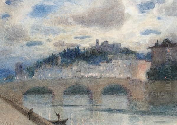 Moonlight On The Arno - view 1