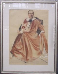 Portrait Of Lord Duveen Renowned Early 20th C. Art Dealer by Walter Little