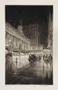Grand Central, Night by Walter Little