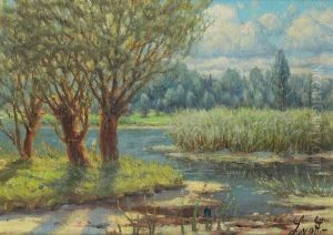 Etang L'ete by Piotr Ivanovitch Livoff