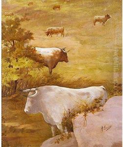 Toros En Lapradera by Angel Lizcano Y Monedero