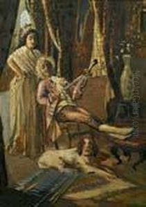 Interior Con Figuras. by Jose San Bartolome Llaneces