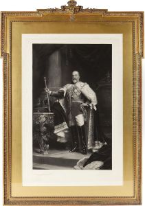 Portrait Of King George V by William Samuel Henry Llewellyn