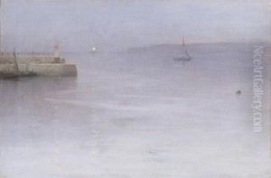 St. Ives Harbour by William Samuel Henry Llewellyn