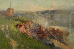 Near St. Mary's Church, Whitby by William Samuel Henry Llewellyn
