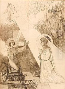 La Anunciacion by Josep Llimona Bruguera