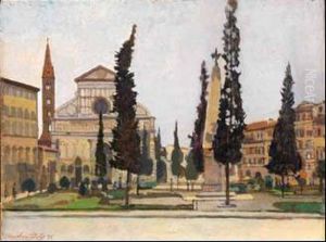 Veduta Di Piazza Santa Maria Novella by Llewelyn Lloyd