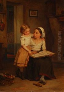 Agood Lesson by Charles Auguste R. Lobbedez
