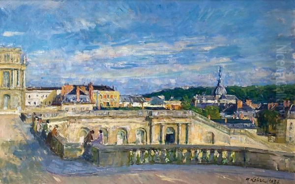 Versailles, Le Quartier Saint-louis Vu De La Terrasse Delorangerie - view 1