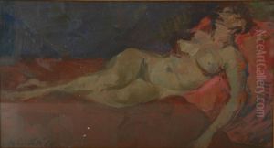 Nudo Di Donna Sdraiata by Romualdo Locatelli