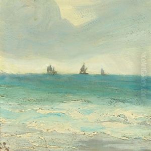 Seascape With Sailing Boats by Carl Locher