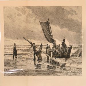 Ved Skagens Strand by Carl Locher