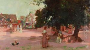 Where All The Village Congregate by John Lochhead