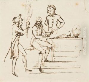Group Of Thirty-two Figural And Landscape Sketches. by William Lock Of Norbury