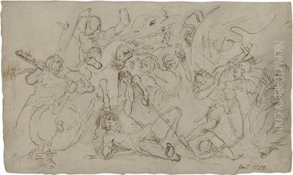 A Classical Battle Scene - view 1