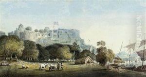 A View Of Chunar Ghur by Edward Hawke Locker