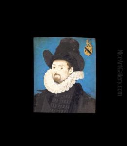 Portrait Of A Gentleman Of The Barker Family Of Suffolk by Rowland Lockey