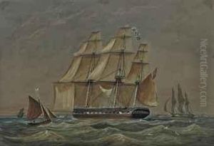 Shannon In Home Waters by Charles Arthur Lodder Capt.