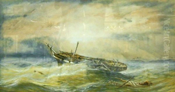 'frigate Dis-masted In A Hurricane' Possibly Hms 'orestes' In The West Indies - view 1