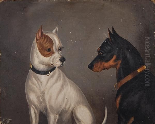 Two Terriers - view 1