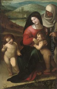The Madonna And Child With The Infant Saint John The Baptist