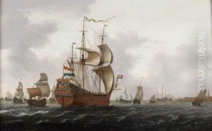 Navire Avec La Vierge Et Les Armes D'enkhuizen
Panneau. by Jacob Gerritz Loef