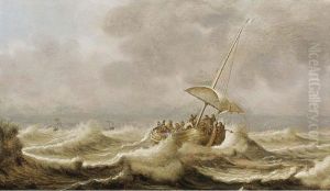 Christ On The Sea Of Galilee by Jacob Gerritz Loef