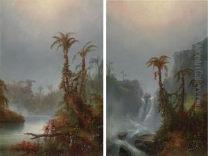 Tropical Scene With Fallen Tree by Alexander Francois Loemans