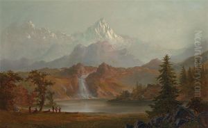 Western Landscape by Alexander Francois Loemans